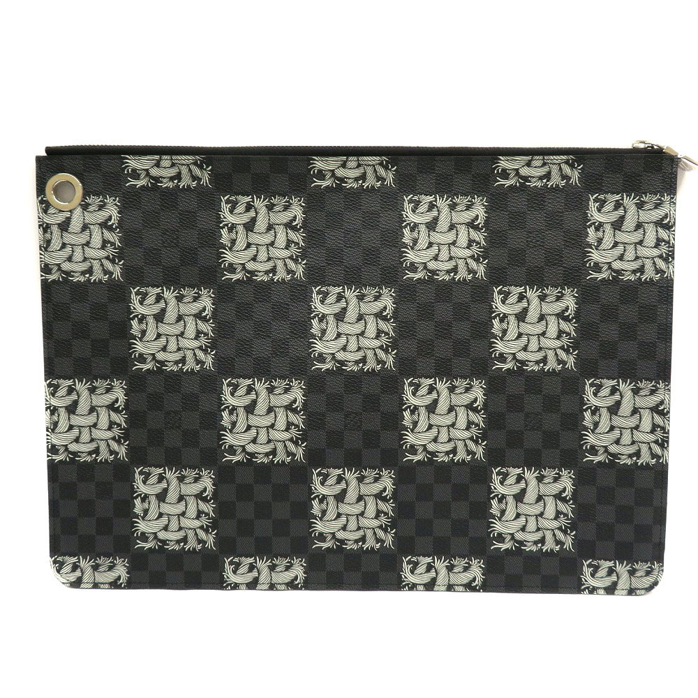 LOUIS VUITTON Pochette Jour Damier Graphite Black Christopher Nemeth